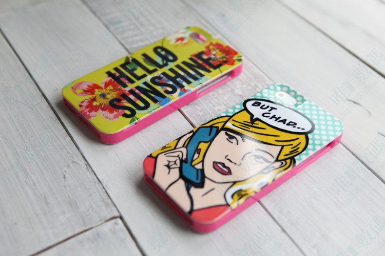 Cartoon Iphone 5 Hard Shell Case 3 in 1 Colorful Against Shock