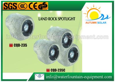 20W Outdoor Solar Rock Spotlights , Garden Decorative Solar Landscape Spotlights