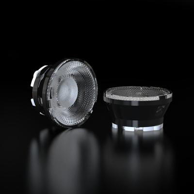 Diamètre 40 mm de mise à niveau de l'hôtel coupe-off Matériau de lentille PC pour la lampe murale de lavage VA 36 ° anti-éblouissement