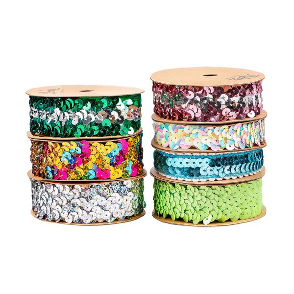 MSD 2.5cm Stretch Sequin Ribbon The Perfect Choice for Bling Bling Party Decoration