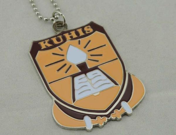 Die Stamping Iron Personalized Dog Tag Nickel Plating , 1.25 Inch