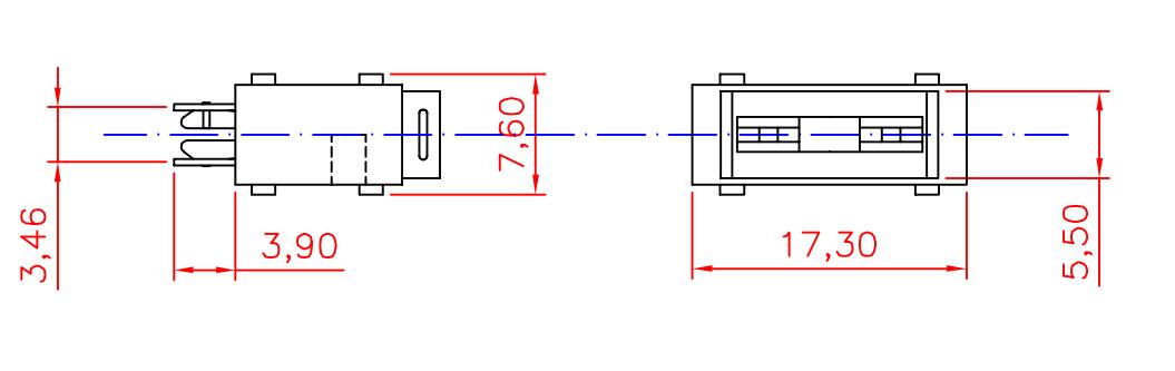 патроны предохранителя держателя PCB серии 32V мини 153-PC для мини взрывателя лезвия стиля 297