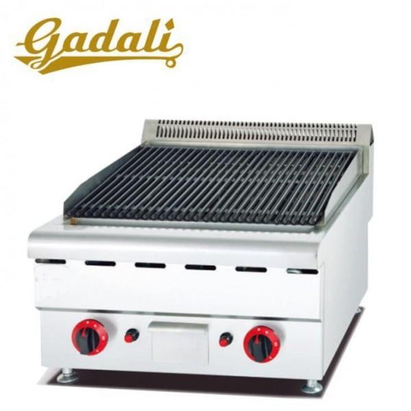 BBQ Grill Hotel Lobby Equipment , 16kw Gas Lava Rock Grill