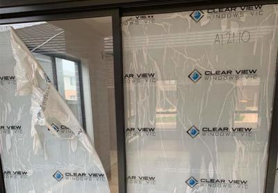 PE Milky White 600mm*100m Construction Site Printable Window Glass Protection Film