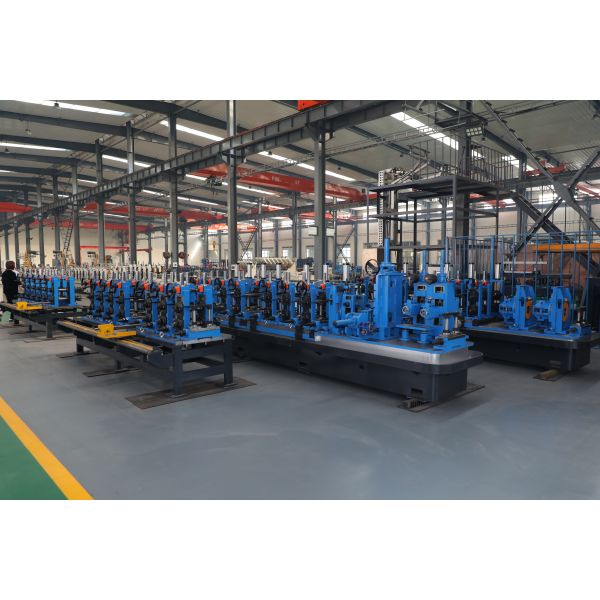 Cold Rolled Steel Strips Tube Making Machine With Online Finish