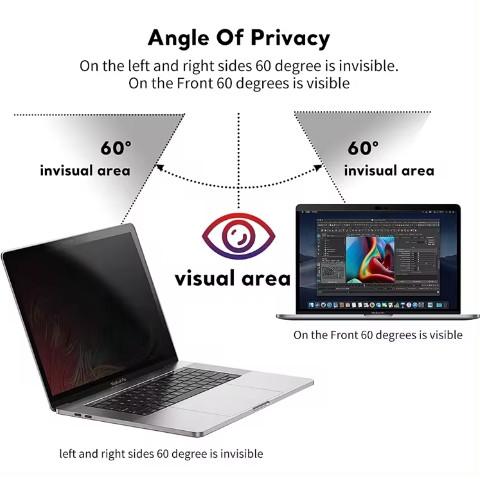 Macbook Pro Laptop Protector Film 13-16 polegadas PET Magnético Protector de tela de privacidade