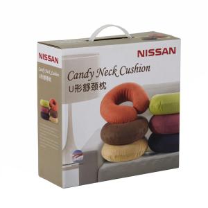 Corrugated Cardboard Boxes With Plastic Handle For U Shaped Neck Pillow Packing
