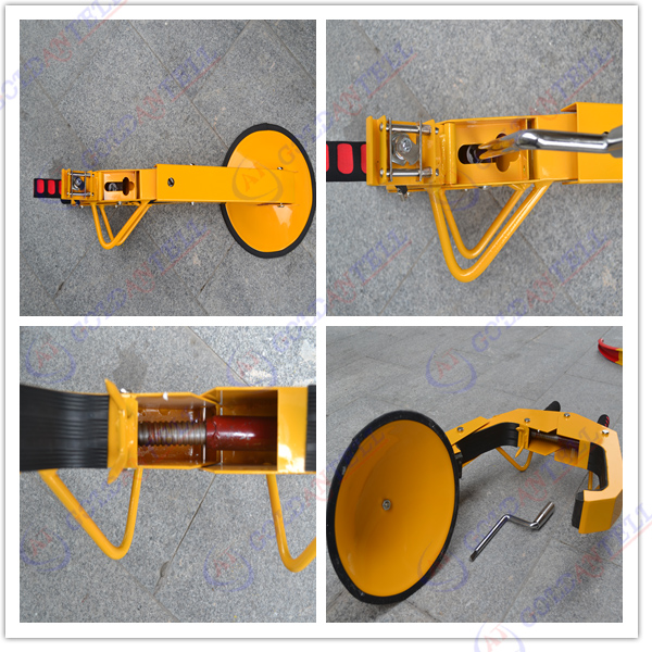 Струбцина колеса безопасностью автомобиля управляя, желтые замки колеса цвета для автомобилей