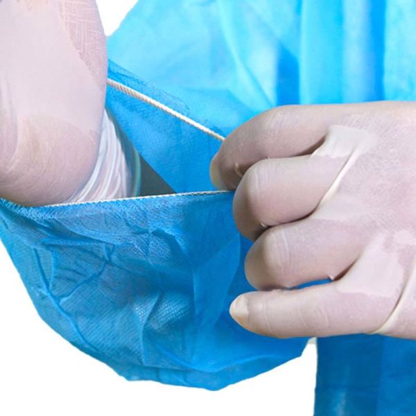 CE Certification Disposable Lab Coat with AAMI Level 1 Protection and Elastic Cuffs for Secure Fit
