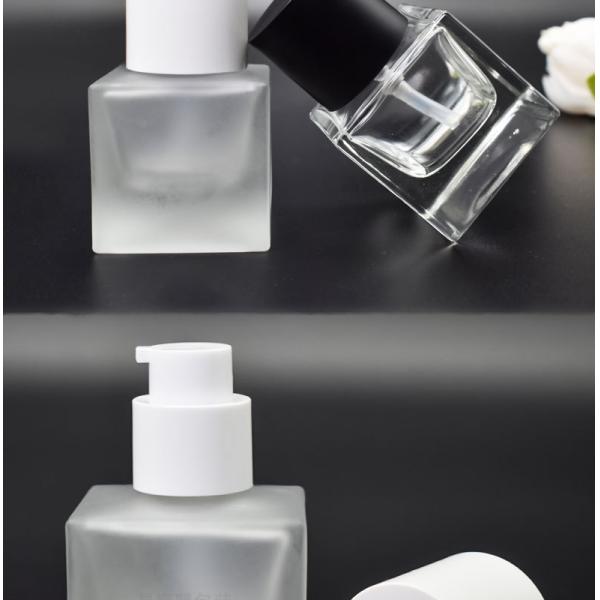 30ml Glass Bottle with Groove Design and Inner Gasket Perfect for Leak-Proof Cosmetic Packaging