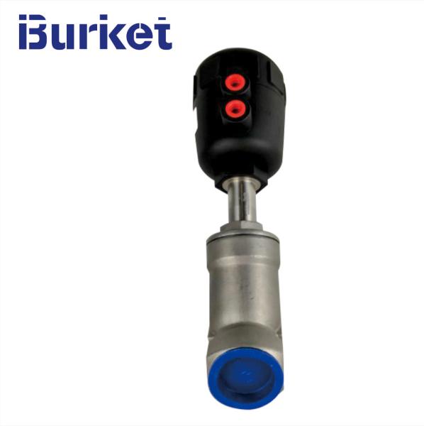 DN80 PN16/20 Stainless Steel Thread Angle Seat Valve with SS304/Plastic pneumatic cylinder