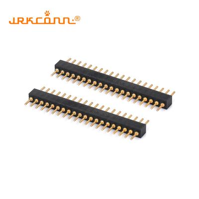 PCB 1,27 mm tête de broche connecteur rond mâle droite DIP tête de broche à rangée unique