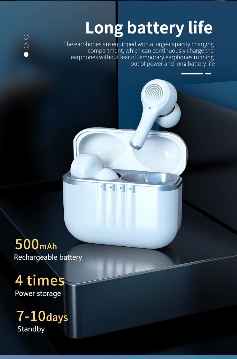Наушник Earbuds ANC Bluetooth беспроводной HI BQB умный для небольших ушей