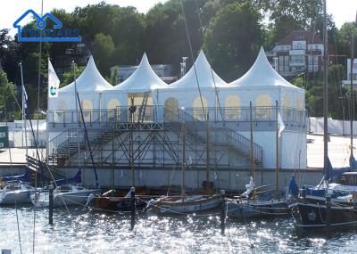 Custom Printed Transparent Pagoda Tent For Business Ceremony Hall Projection Tent