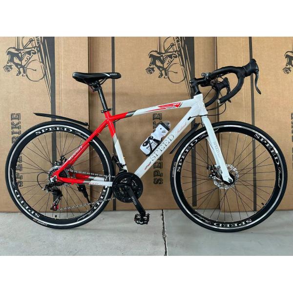Lightweight Speed Aluminum Frame Carbon Steel Racing Cycle 700c Road Bike Men