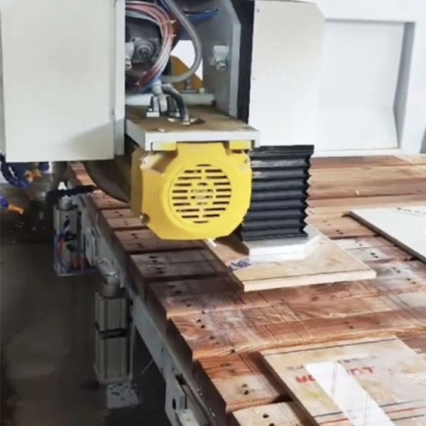 ZEUS 4+3 Axis Bridge Cutting & Drilling CNC Machine with HD Camera Suction Cup 15+7.5 Power 3200mm Max Length for Granite