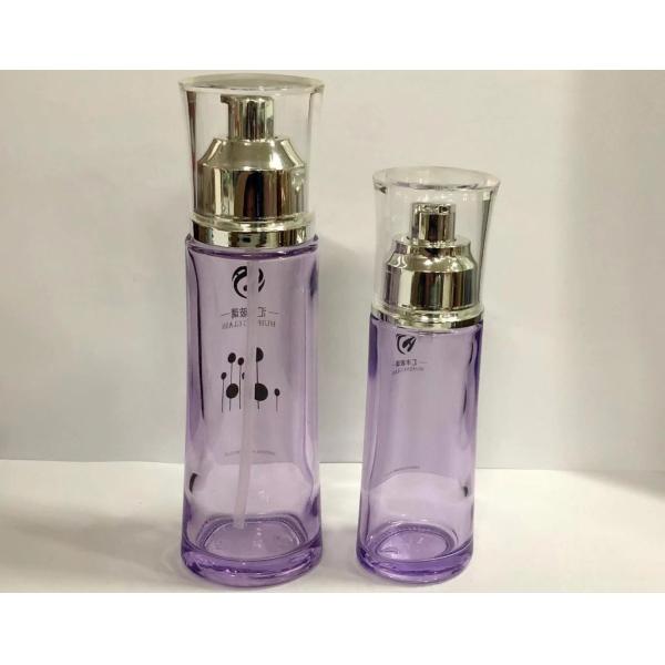 la pompe 100ml en verre commerciale met l'OEM en bouteille de empaquetage cosmétique fait sur commande de bouteilles de lotion