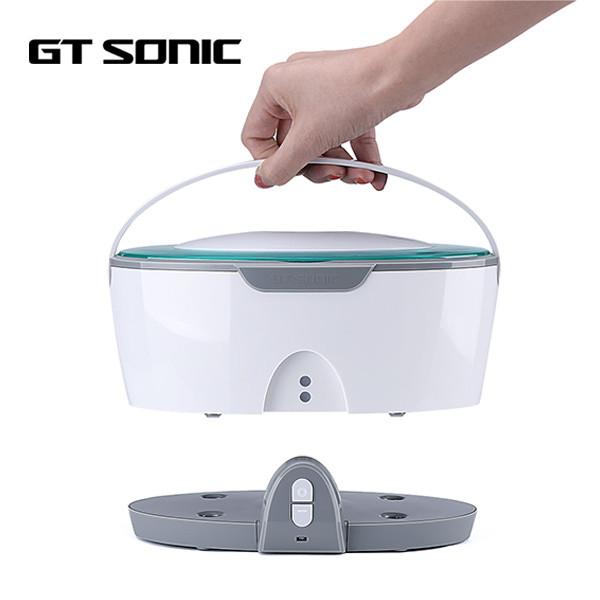 Botão dental ultrassônico da arruela 450ml um do líquido de limpeza do agregado familiar que opera-se para a dentadura