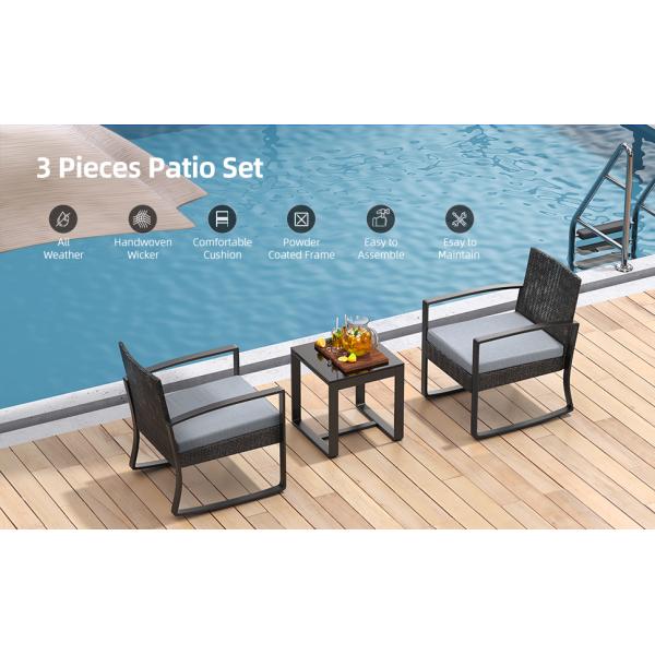Outdoor Patio Furniture Sets Patio Set Rattan Chair Wicker Sofa Conversation Set Patio Chair Backyard Lawn