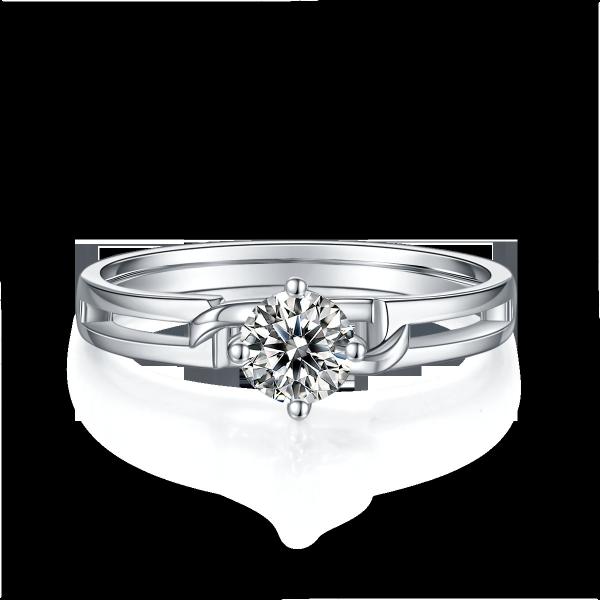 Place blanche Moissanite et Sapphire Platineve Diamonds Jewelry Women Ring With Silver 1.94CTW