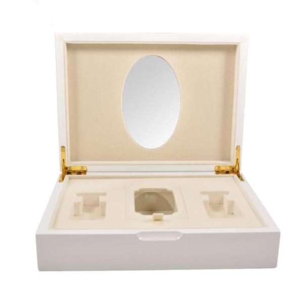 Custom Perfume Wooden Box Laser Engraved Handmade With Velvet Lining