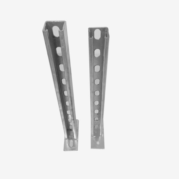 0.1mm EZ Electric Zinc Carbon Steel Plate Brackets Unistrut Strut Channel Fittings 41*82mm