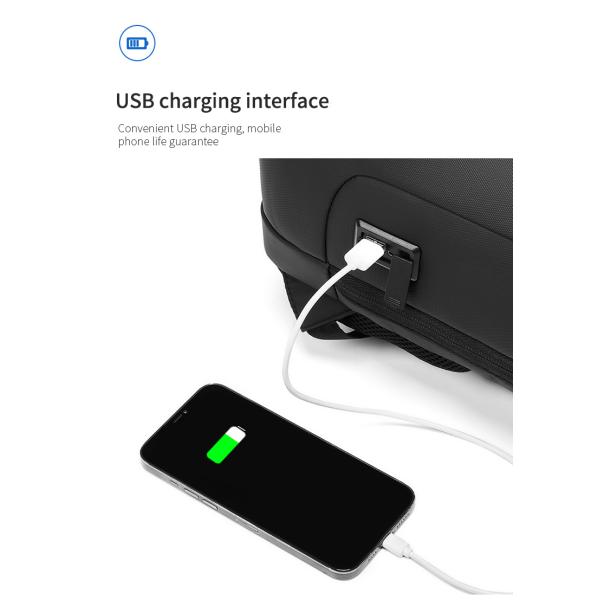 Nouveau sac portable chargeur USB anti-vol homme sac à dos imperméable sac à dos sac à dos pour hommes