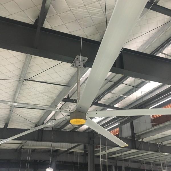 6.1m 20FT Dairy Farm Hvls Ceiling Fans Powered by Permanent Magnet Synchronous Motor