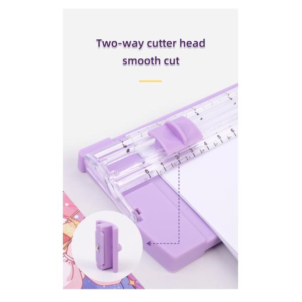 2022 Custom Cartoon A5 Mini Paper Trimmer 135g Desktop Cutter com design leve