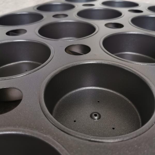 15 Cavity  1.0mm Thickness PTFE Steel Cake Pan , Stainless Steel Cookie Tray