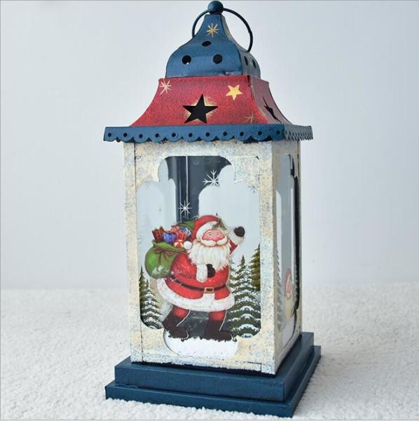 Outside decorative hanging garden Hollow windproof metal Christmas Moroccan lantern decor