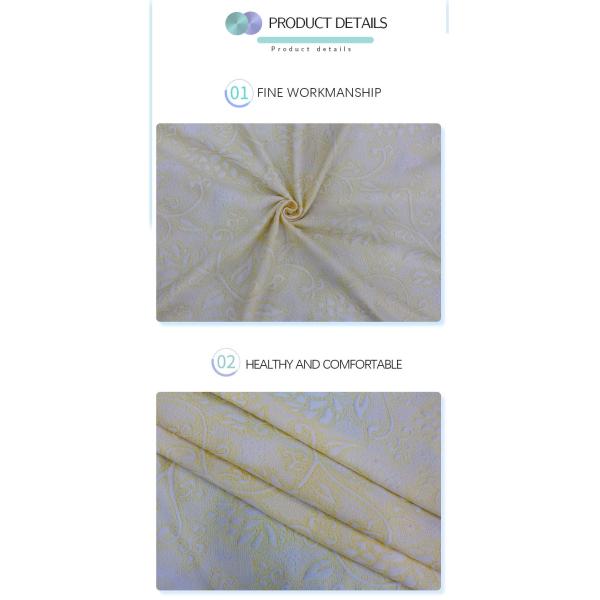 Jacquard Air Mattress Pillow Fabric Yarn Dyed Technology Spot