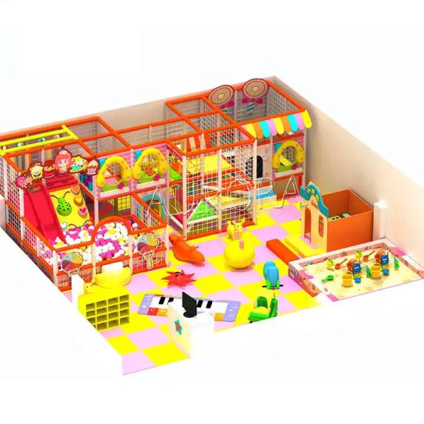 Toddler Soft Play Equipment Indoor Playground Package Soft Play Yellow