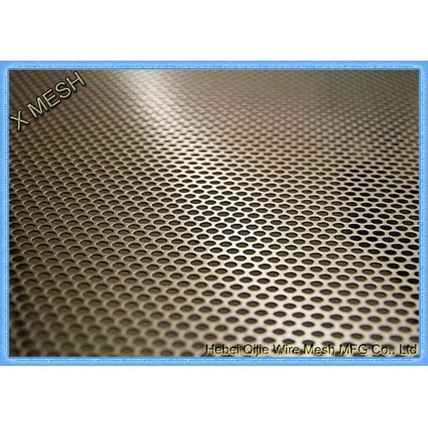 Round Hole Hot Dipped Galvanized Decorative Perforated Metal Panels Mild Steel / Carbon Steel
