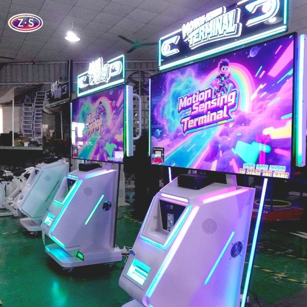 Integrated System Motion Sensor Game Machine Saves Space and Installation Time