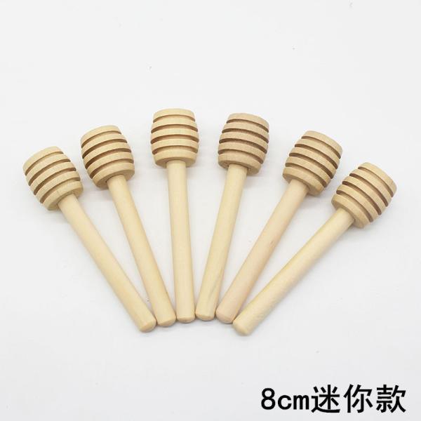 Hotel Restaurant Home Wooden Honey Dipper Drizzler Stirring Stick Spoon Rod Muddler Dispense