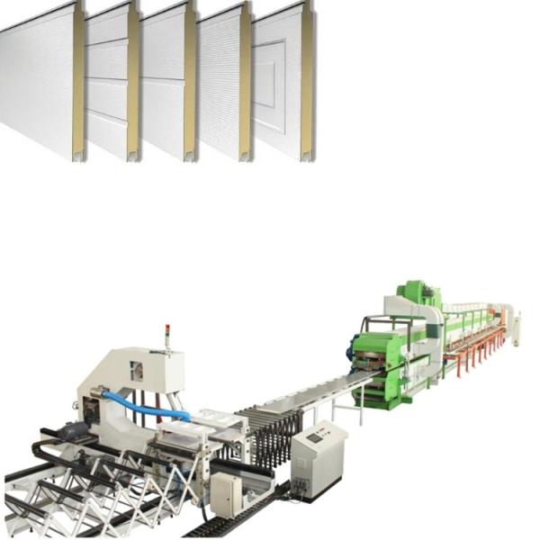 Línea automática de puertas de garaje seccionales de PU