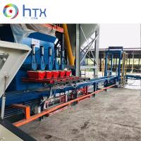 Maquinaria moldada molhada concreta de alimentação automática linha de produção de pedra artificial