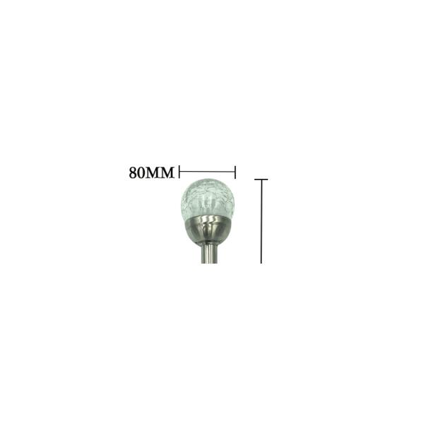 Waterproof Solar Powered Crackle Ball Decorative Stick Light for Garden and Landscape