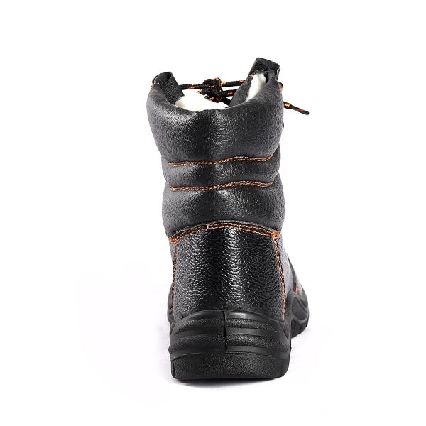 Embossed Cow Leather Steel Toe Safety Shoes for Anti-puncture and Antistatic Work Boots for Women