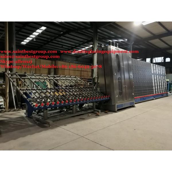 Low E Washing Glass Machine , Flat Glass Washing Machine Max Glass Size 2800x4000mm