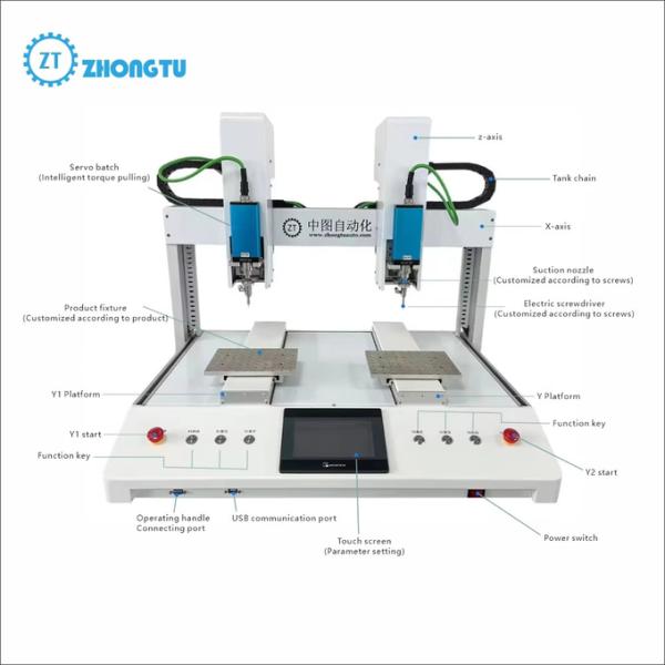 PLC Control System SMT Automatic Dispensing Machine Glue Dispenser Dispensing Robot System with Screw Locking Function