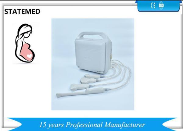 Human Use 12 Inch Laptop black and white ultrasound machine with 2 Probe Connector