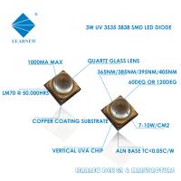 Shenzhen fabricou o diodo emissor de luz UV de UVA 3W 365nm 385nm 395nm lasca-se para a cura de UV Curing Inkjet da impressora 3D