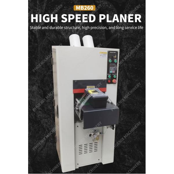 MB260 Woodworking Spiral Cutter Head Thickness Planer Wood Planer Thicknesser Machine