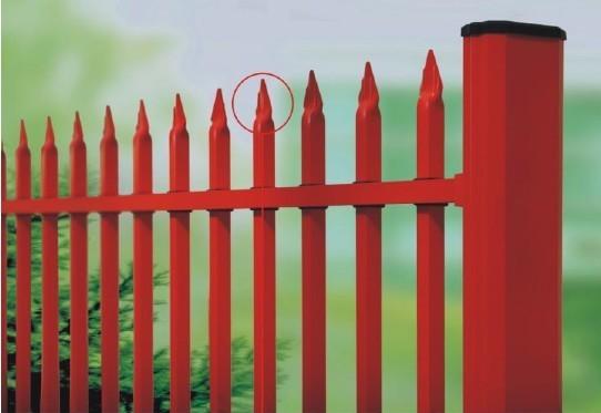 Red Residential Ornamental Aluminum Fence of Powder Coated