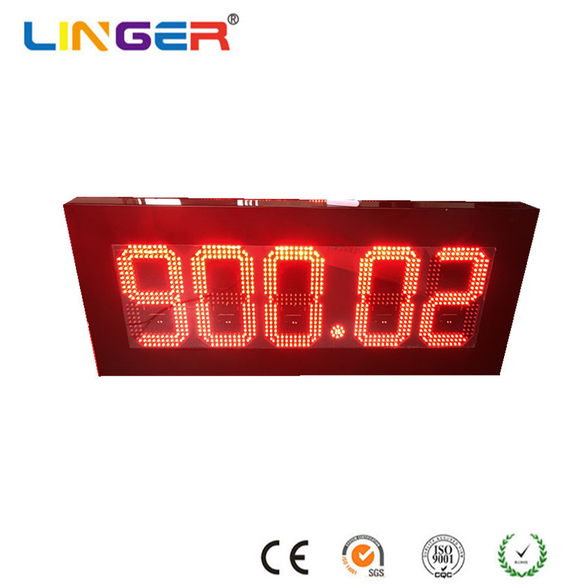 IP67 Electronic Gas Price Sign Plug And Play Gas LED Signs With High gain Antenna