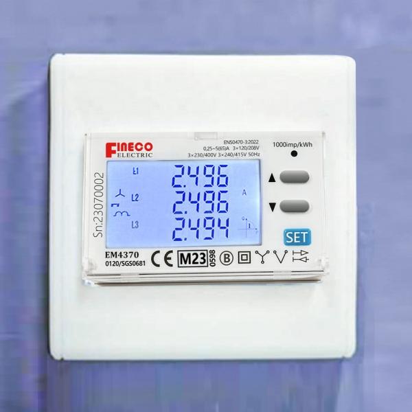 EM4370 Series 3 Phase Bypass Electric Meter with Temperature -25 to +75