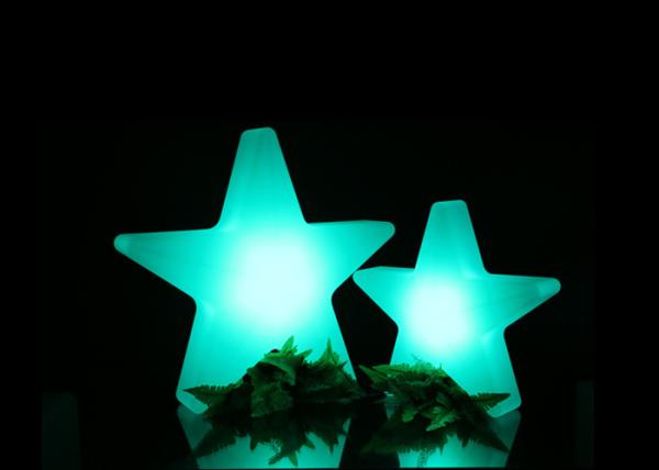 Bar LED Illuminated Furniture Star Shaped PE Material RGB Color Changing