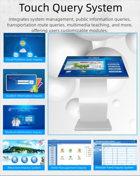 32 Inch 4K UHD LCD Digital Signage Touch Display 1920*1080 Resolution CCC Certified